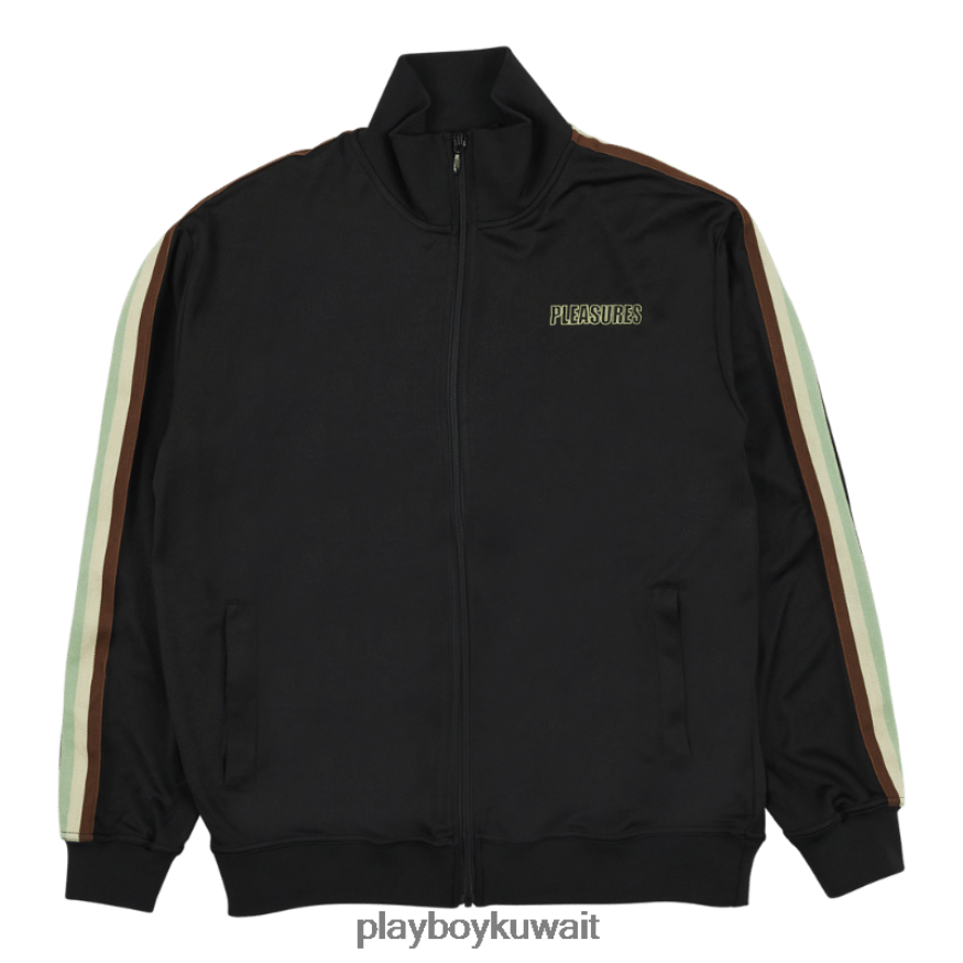 Playboy x Pleasures رجال سترة المسار الشريرة R820R369 ملابس أسود