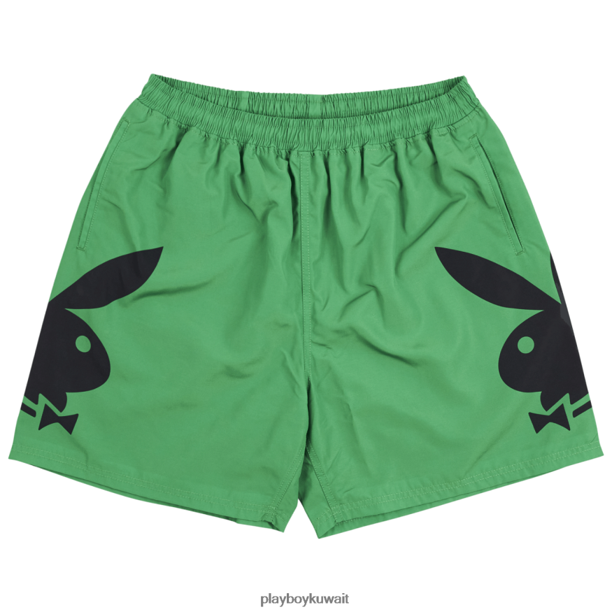 Playboy x Pleasures رجال تصطدم قصيرة R820R617 ملابس أسود