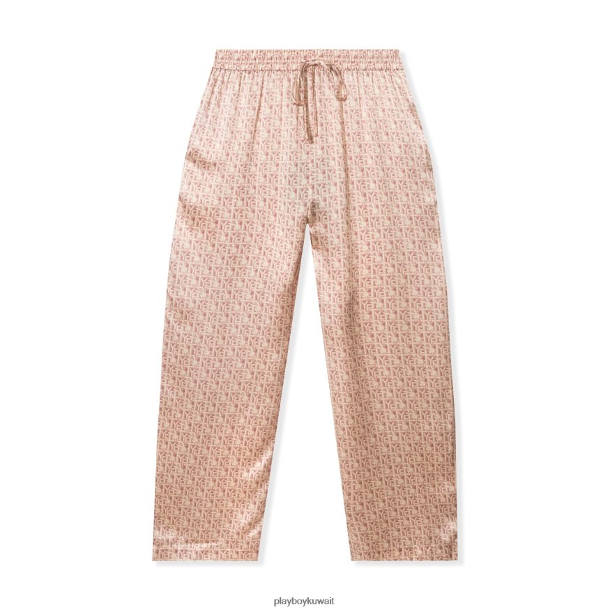 Playboy x Revolve نحيف تكرار بانت الحرير الأرنب R820R1196 ملابس احمر خدود