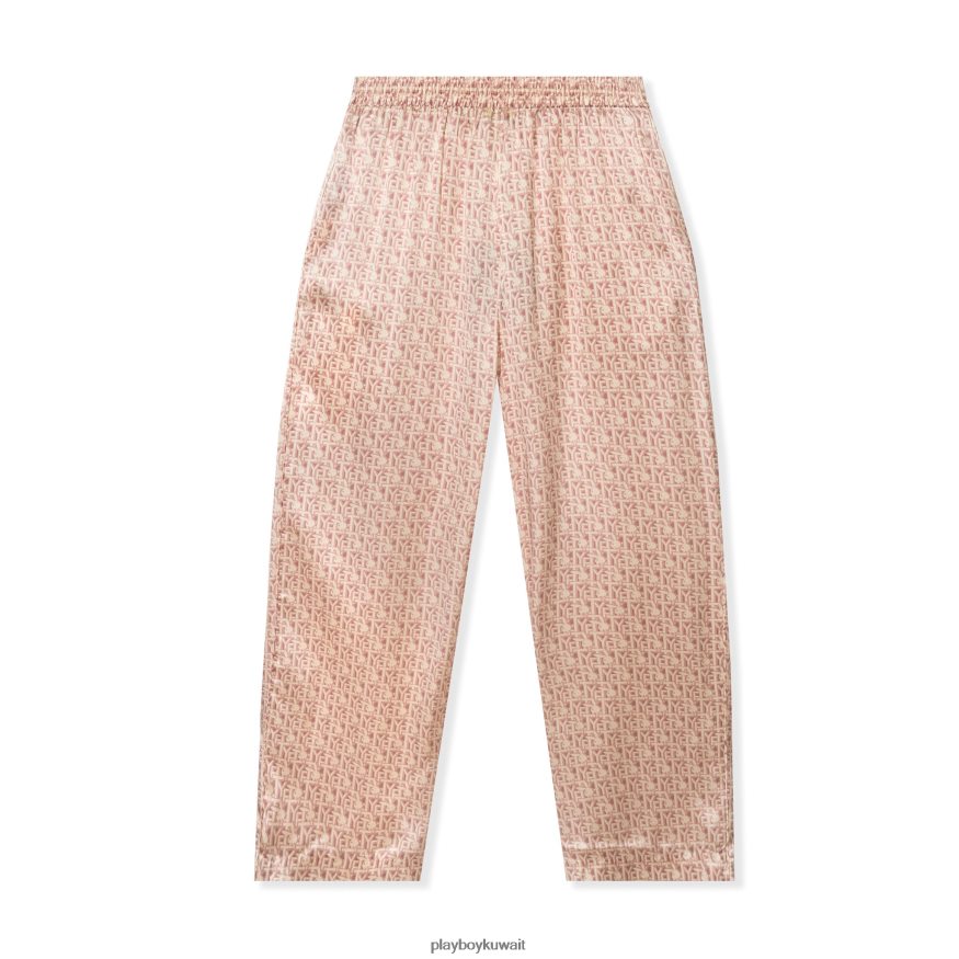 Playboy x Revolve نحيف تكرار بانت الحرير الأرنب R820R1196 ملابس احمر خدود