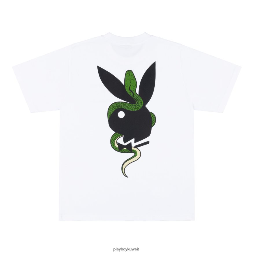 Playboy x The Great Frog رجال تي شيرت R820R195 ملابس أبيض
