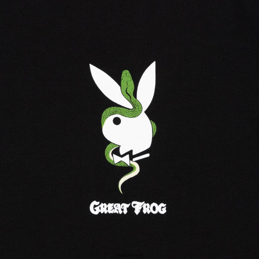 Playboy x The Great Frog رجال طاقم الرقبة R820R490 ملابس أسود